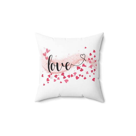 Love Faux Suede Pillow